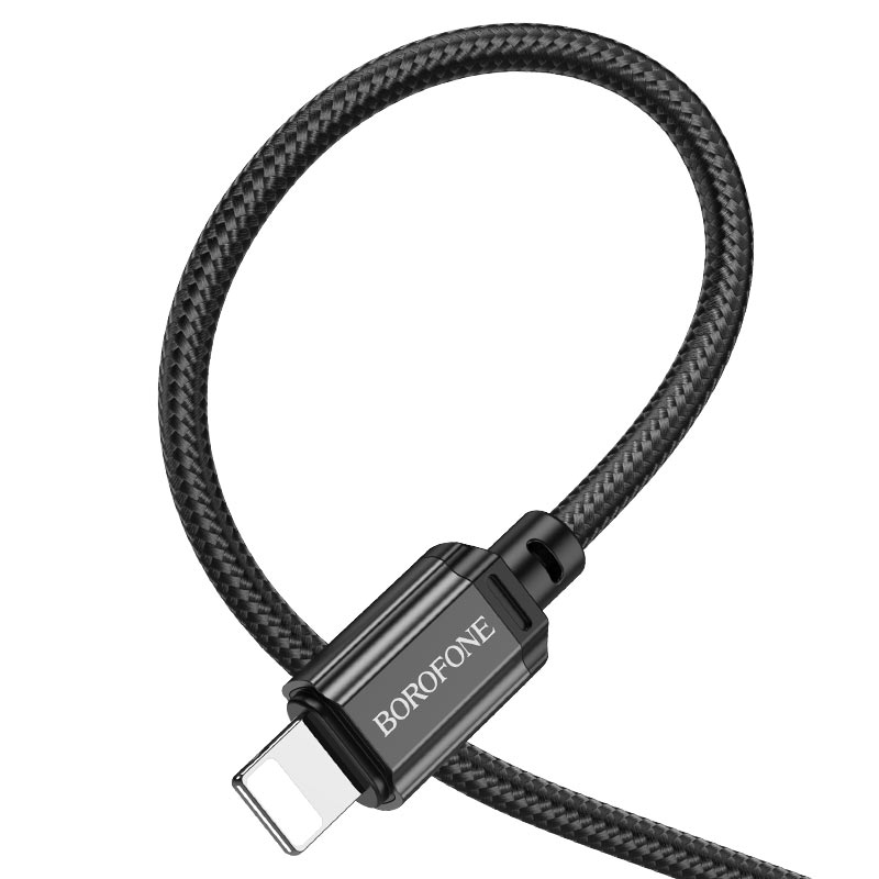 Кабель USB для iPhone Lightning 1м 2,4А черный BX87 Borofone