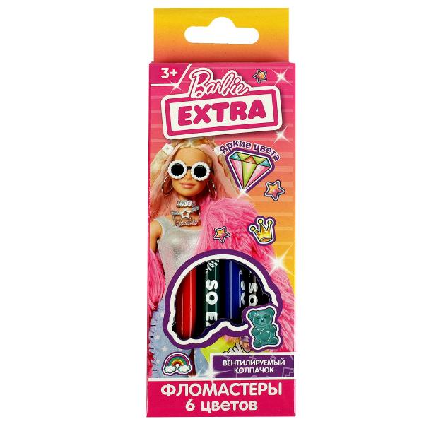 Фломастеры 6цв. Умка Барби круглые