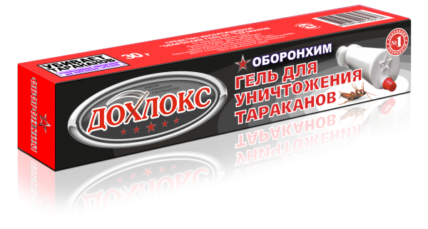 Инсектицид от тараканов Дохлокс 30г. Гель шприц (48) h0313