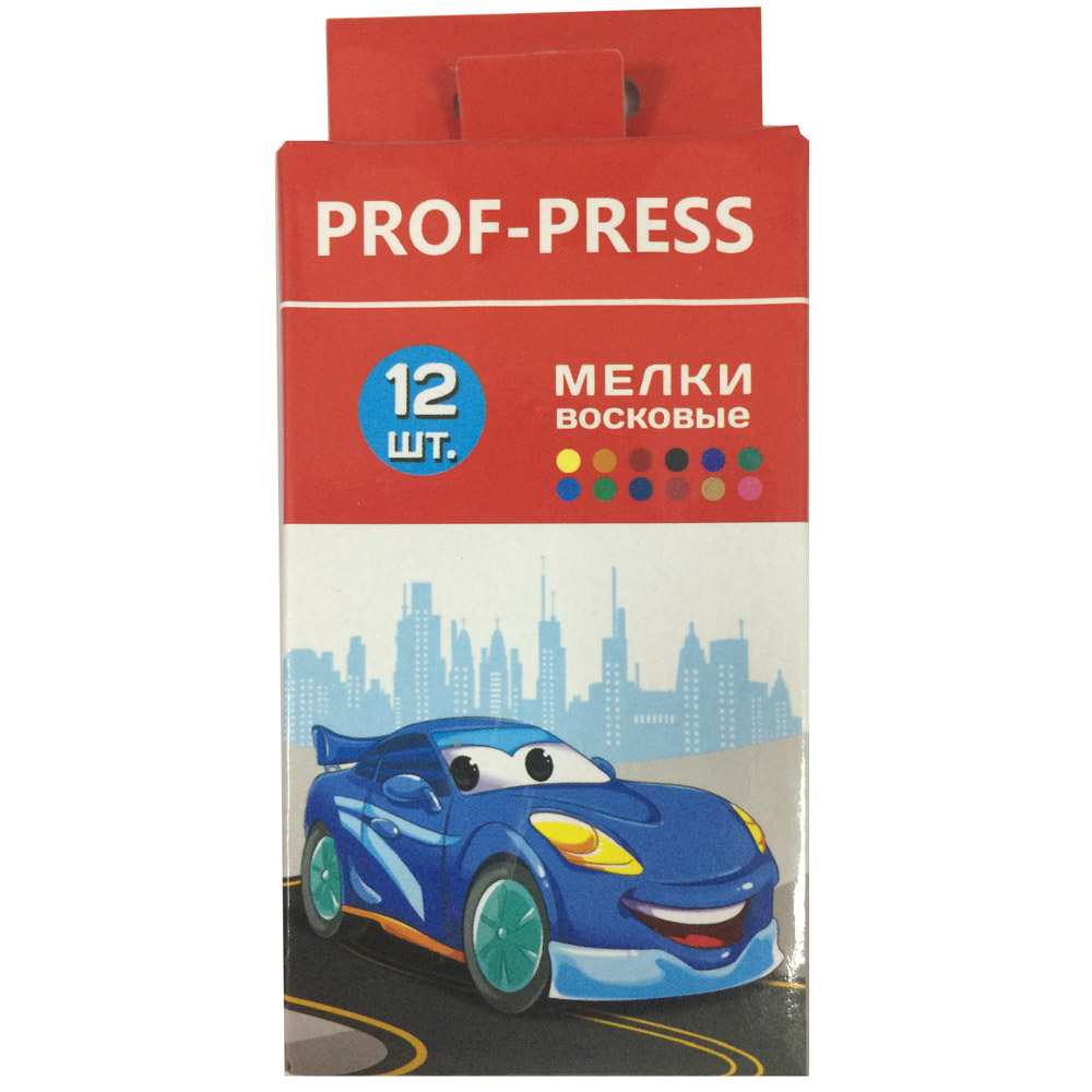 Набор воск.мелков 12цв. ПрофПресс