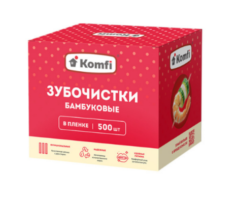 Зубочистки Komfi 500шт. (50)