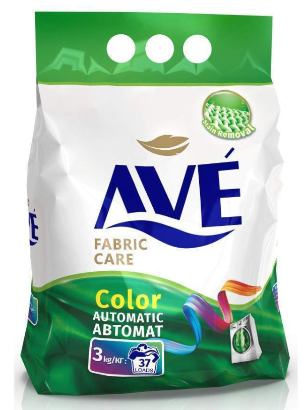 Стир.порошок AVE авт. 3кг. Колор