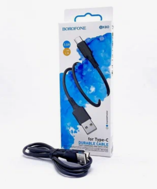 Кабель USB Type-C 1м 2,4А черный BX80 Borofone
