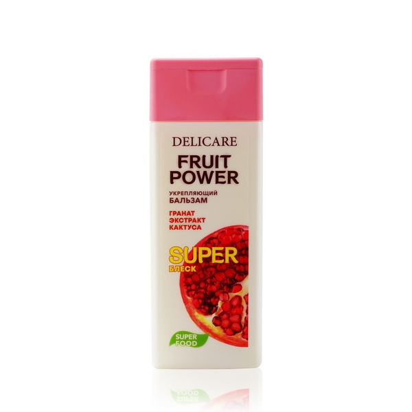 Бальзам DELICARE 240мл. Fruit Power Укрепляющий Гранат (20)
