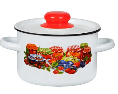 Кастрюля 2,9л. эмаль с рис 1с16с/1