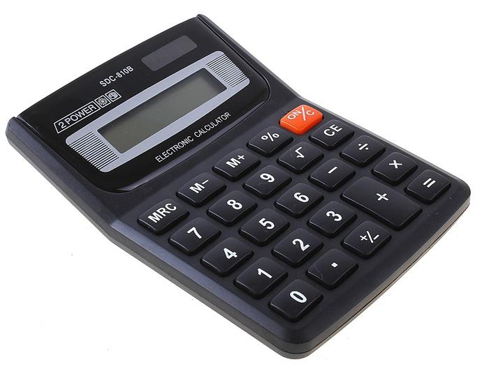 Калькулятор 8разр. SDC-810B наст двойное питание