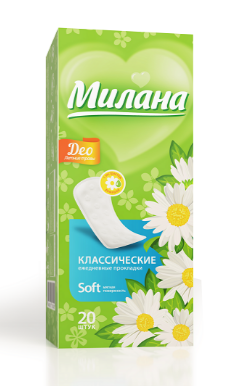 Прокладки МИЛАНА ежедн. Классик део софт Летние травы 20шт. (48)