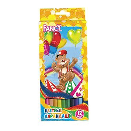 Набор цв. карандашей 12цв. Fancy
