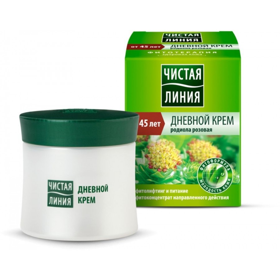 Крем Чист. линия 45мл. Фитотерапия 45+ БАНКА родиола д/сух.