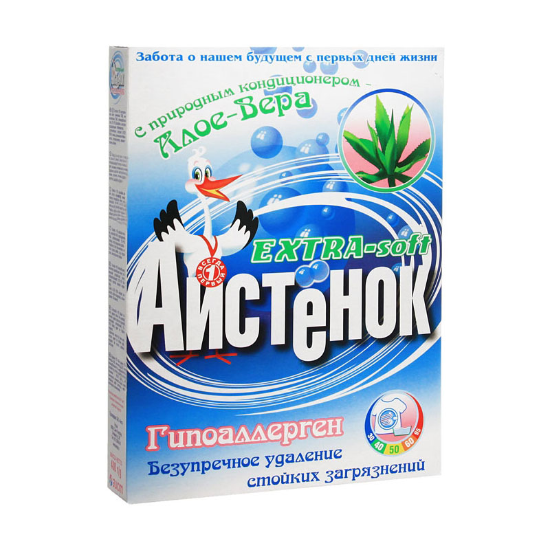 Стир.порошок Аистенок ручн. 400гр. Софт
