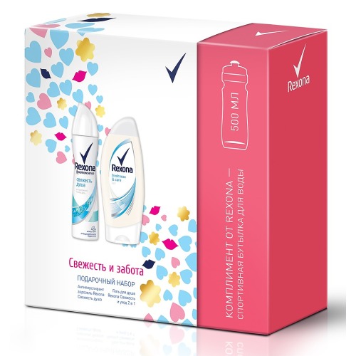 ПН/ЖЕН. Rexona Энергия Свежести (Дез.спрей 150мл.+ Гель д/д 250мл.)