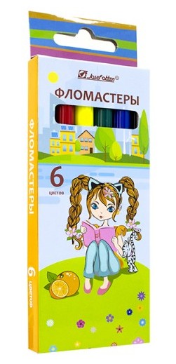 Фломастеры 6цв. JO Фруктовые девчонки вент.