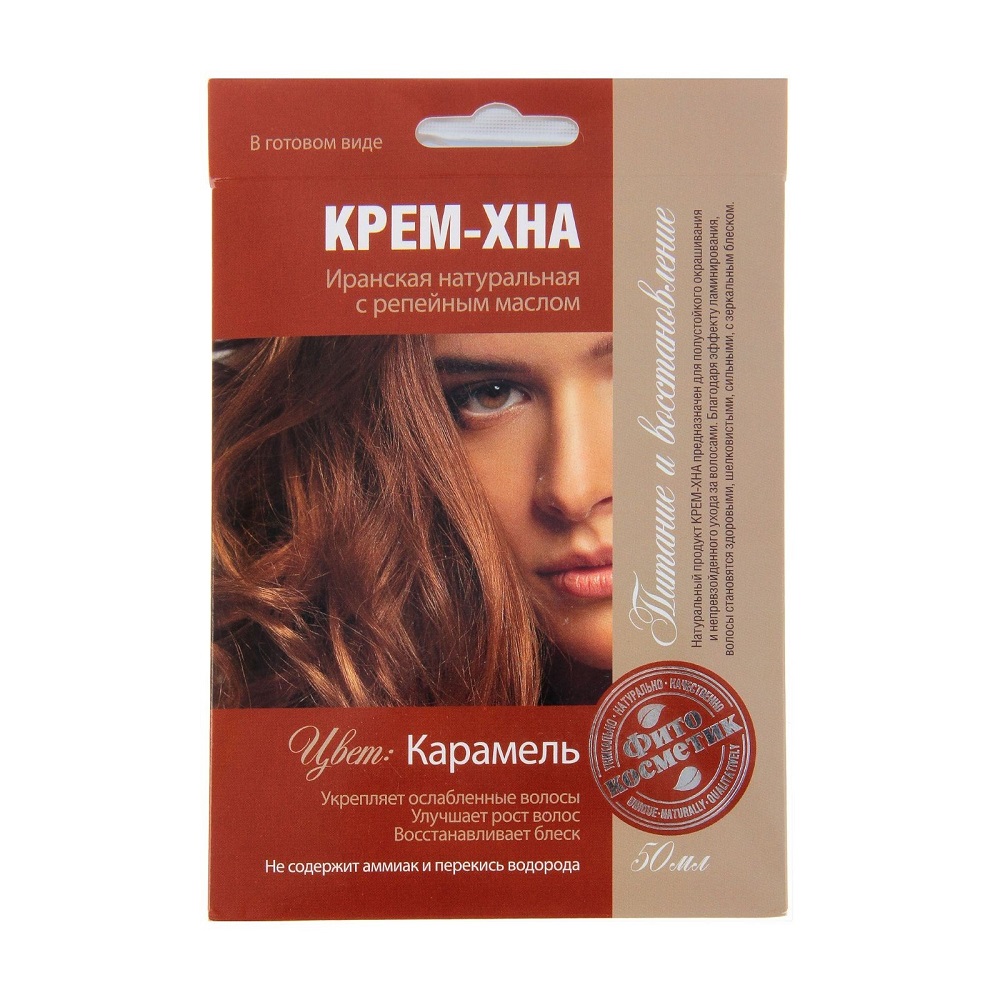 Краска д/волос Хна Fito Карамель 50мл Оттеночная в готовом виде 1089