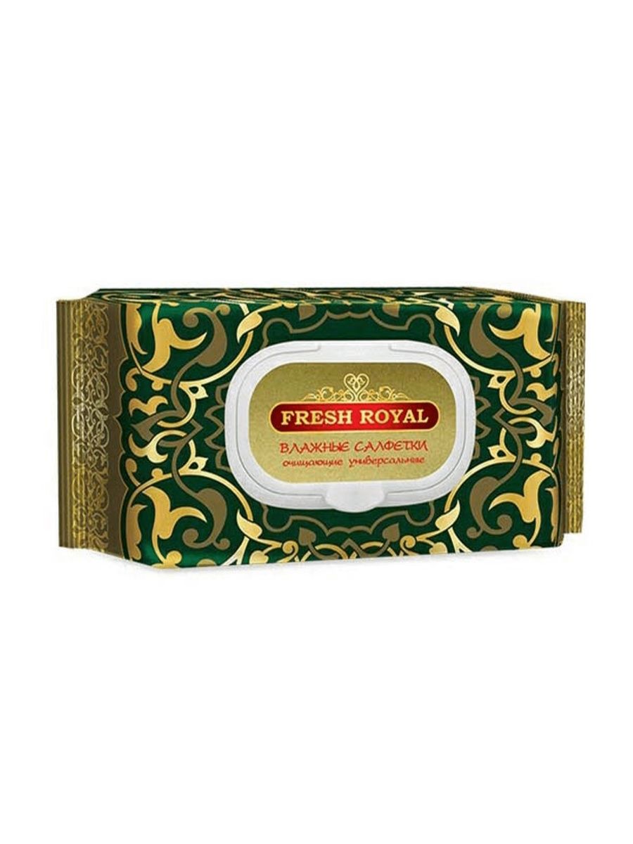 Салфетки влажные Fresh Royal 120шт. д/всей семьи Клапан
