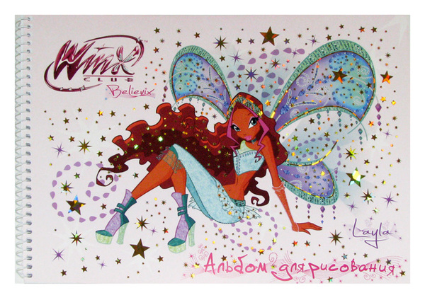 Альбом д/рис. 40л. гребень Winx