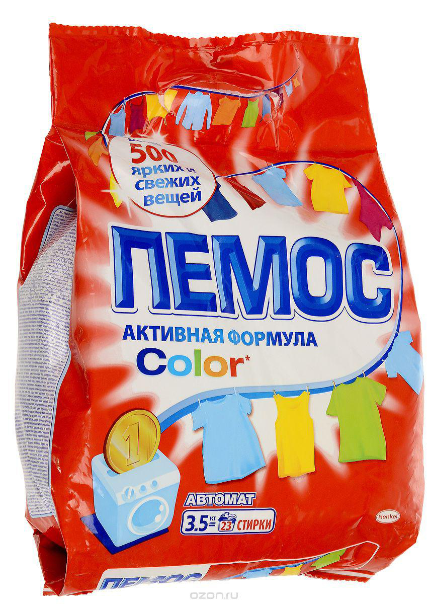 Стир.порошок Пемос авт. 3,5кг. Колор