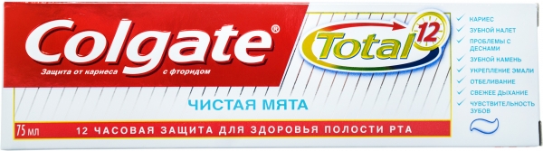 Зубн.паста Colgate 75мл. Тотал-12 Чистая мята