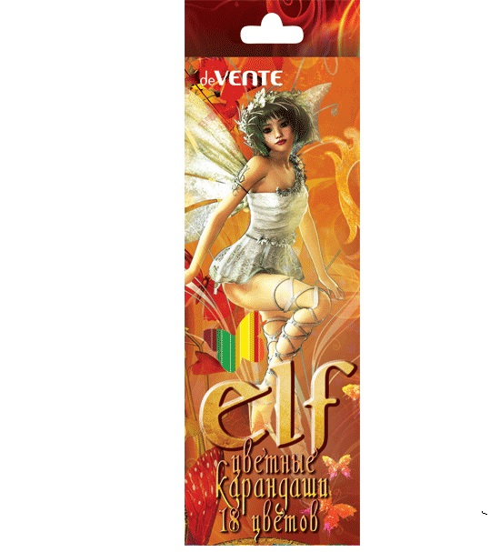 Набор цв. карандашей 18цв. deVENTE. Elf