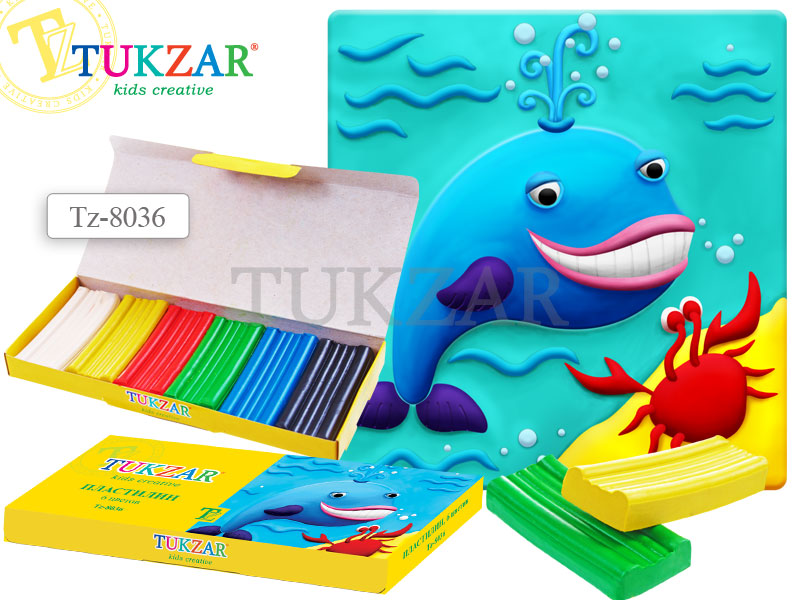 Пластилин 6цв. Tukzar 140гр.