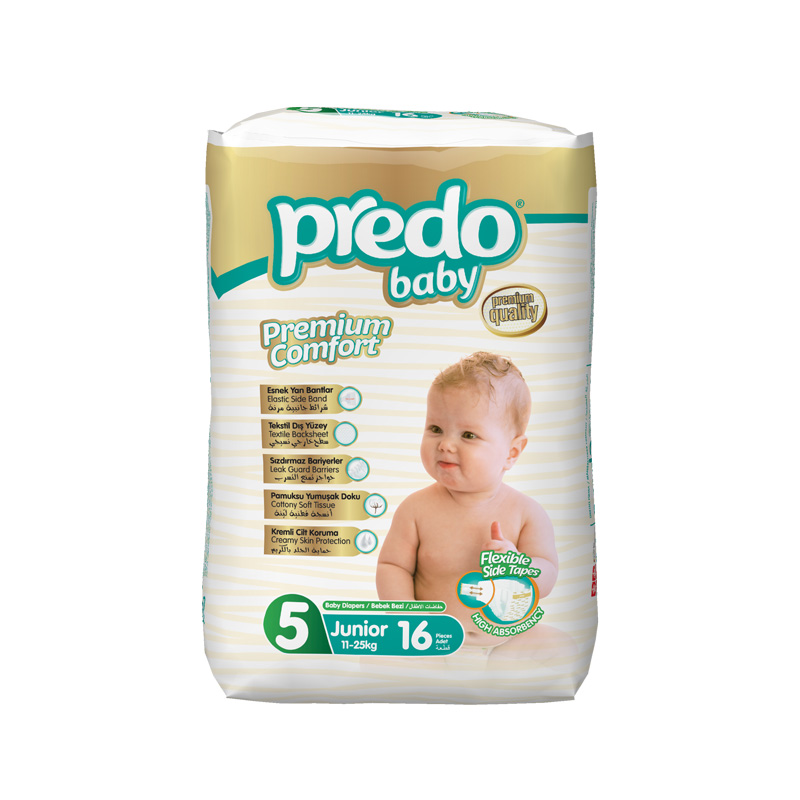 Подгузн. Predo baby --5-- 11-25кг. 16шт. Джуниор