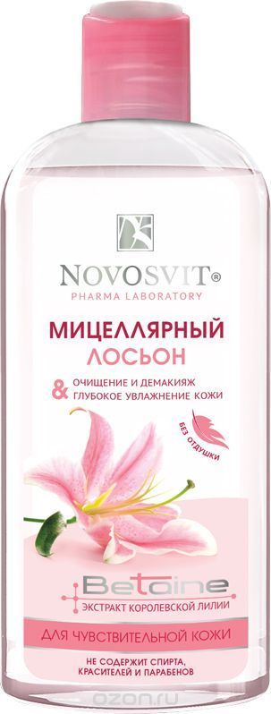 Лосьон Novisvit 250мл. мицеллярный Очищение и демакияж
