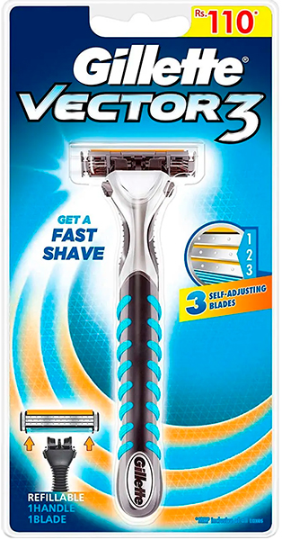 Станки Gillette Vector3(Slalom) с 1 касетой