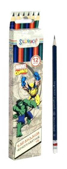 Карандаш прост. Silwerhof MARVEL comics (уп.12шт.)