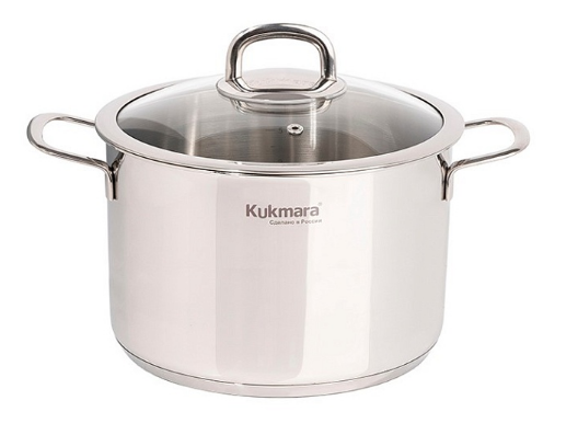 Кастрюля 9л. нерж. Сафия д28см со стеклкрышкой SF-CA9028G