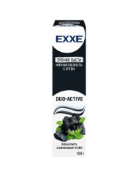 Зубн.паста EXXE 100мл. Мятная свежесть с углем