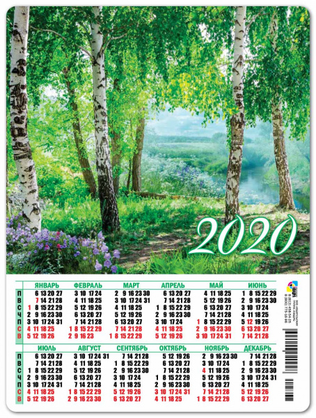 Календарь-магнит в асс. 2020г. (уп.5)