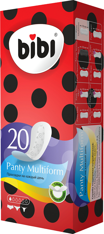 Прокладки BiBi ежедн. 20шт. Panty Multiform (20)