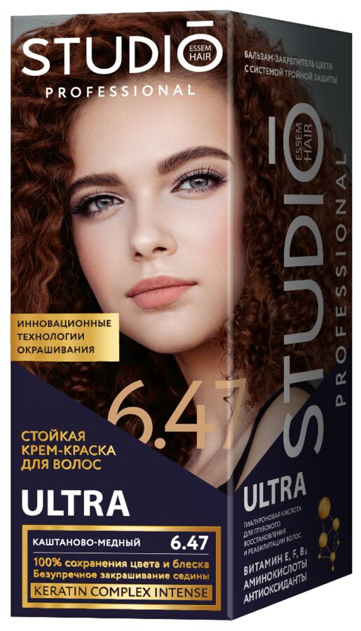 Краска д/волос Studio 6.47 Каштаново-медный (6)