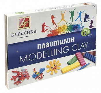 Пластилин 18цв. Луч 360гр. Классика (14)