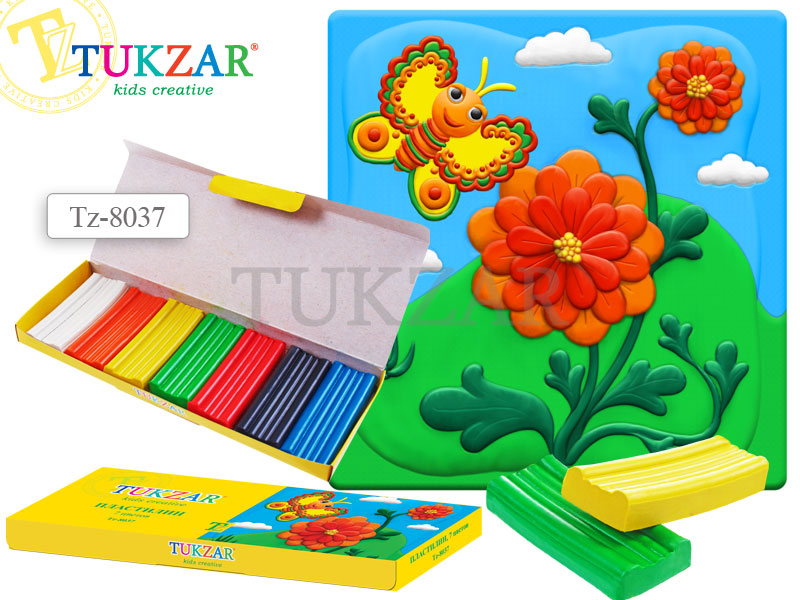 Пластилин 7цв.Tukzar  160гр.