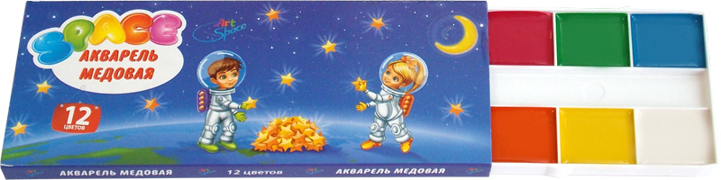 Краски акварель 12цв. ArtSpace