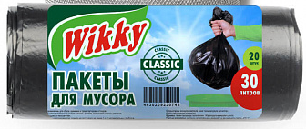 Мешок для мусора 30л./20шт. Wikky классик (200)***