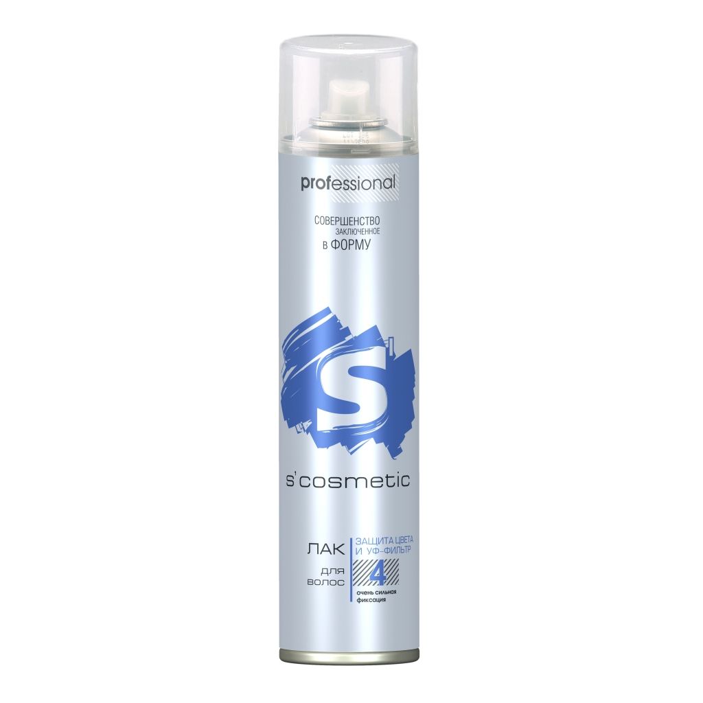 Лак д/волос S/cosmetic 300мл. Защита цвета (12)