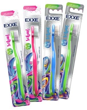 Зубная щетка EXXE детская 6-12лет.  (уп.12) (48)