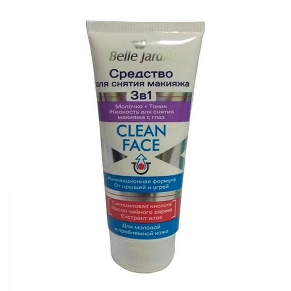 Ср-во Belle Jardin Clean Face 200мл. д/снятия макияжа 3в1