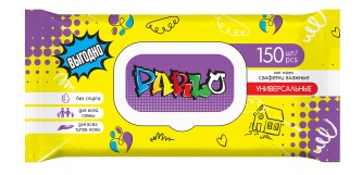Салфетки влажные Parlo 150шт. универсальные д/всей семьи Клапан