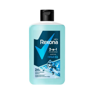 Гель для душа Rexona 490мл. муж. 2в1 Горный лед (6)