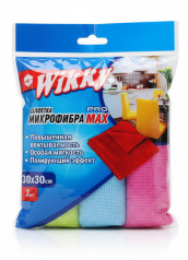 Салфетка микрофибра Wikky 30*30см. 3шт. универсальная (50)