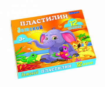 Пластилин 12цв. TM"Legend" 120гр.