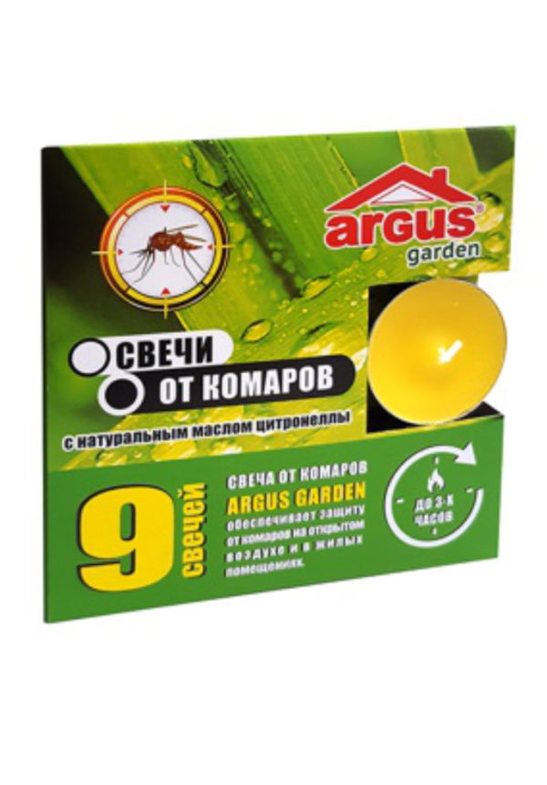 Инсектицид от комаров Argus свечи 9шт.