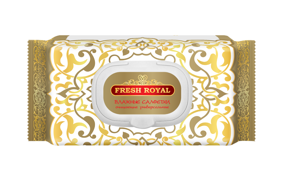 Салфетки влажные Fresh Royal 150шт. д/всей семьи