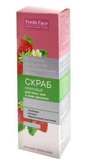 Скраб Fresh Face 75мл. д/лица Эффект сияния