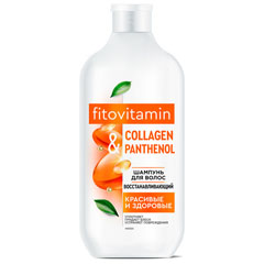 Шампунь fitovitamin 490мл. COLLAGEN & PANTHENOL восстанавливающий