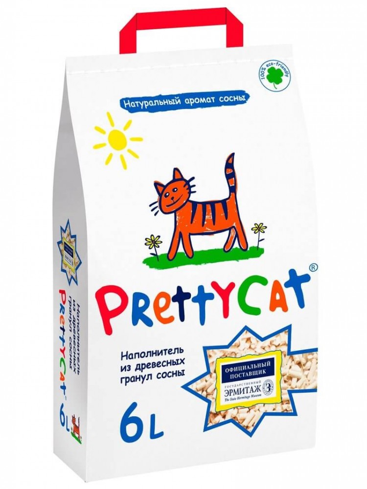 Наполнитель PettyCat 6л. Древесный (3.3кг)