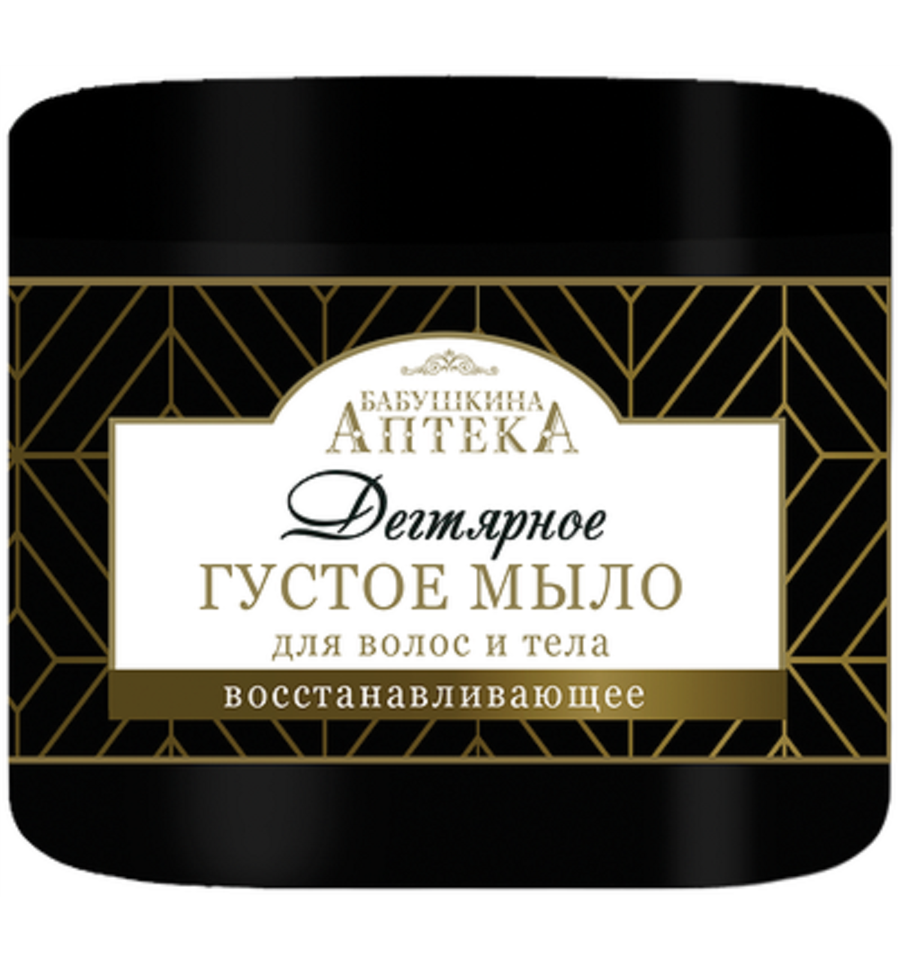 Мыло жидк. Бабушкина аптека 500мл. Густое Дегтярное (16)