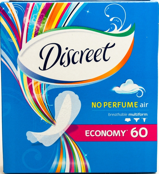 Прокладки DISCREET ежедн. 60шт. Air Multiform Trio